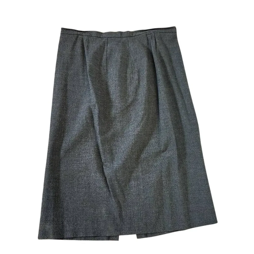 Hillard & Hanson Midi Length Suit Skirt Size Medium